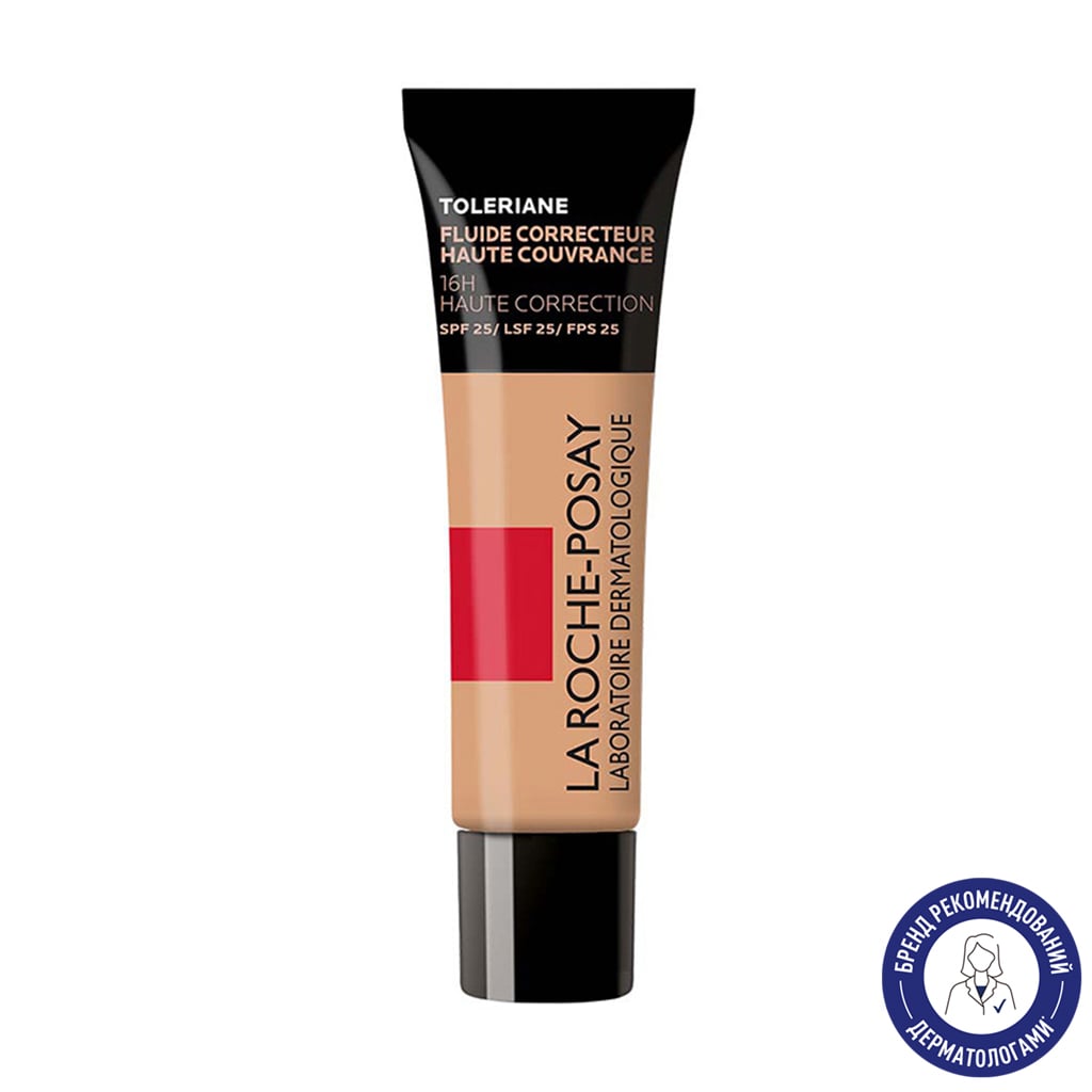 Уцінка! Коригувальний тональний флюїд для обличчя La Roche-Posay Toleriane SPF 25 для чутливої шкіри, 10, 30 мл